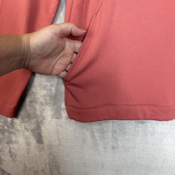 Coldwater Creek Jacket Womens Small Pink Full Zip Mock Neck Pockets Stretch - Picture 3 of 10